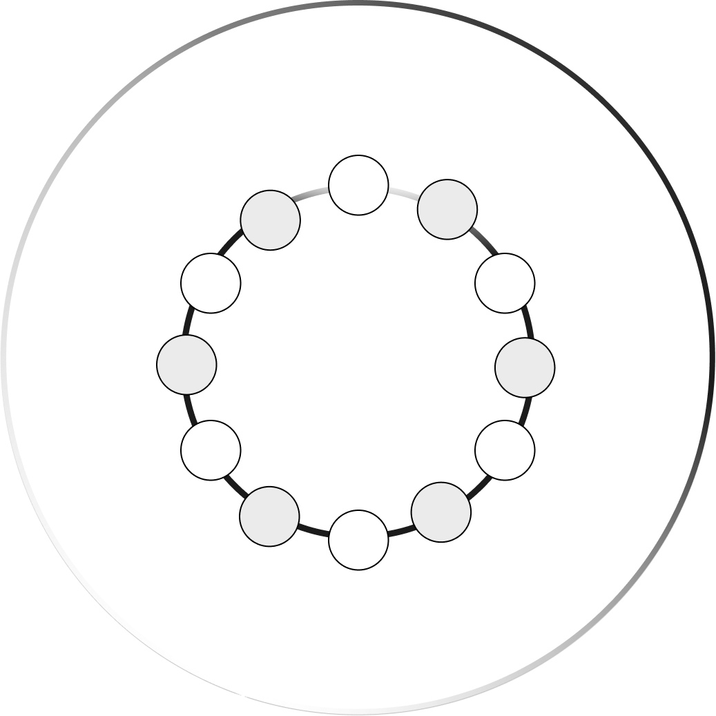 A close-up of a camera lens showing aperture blades.