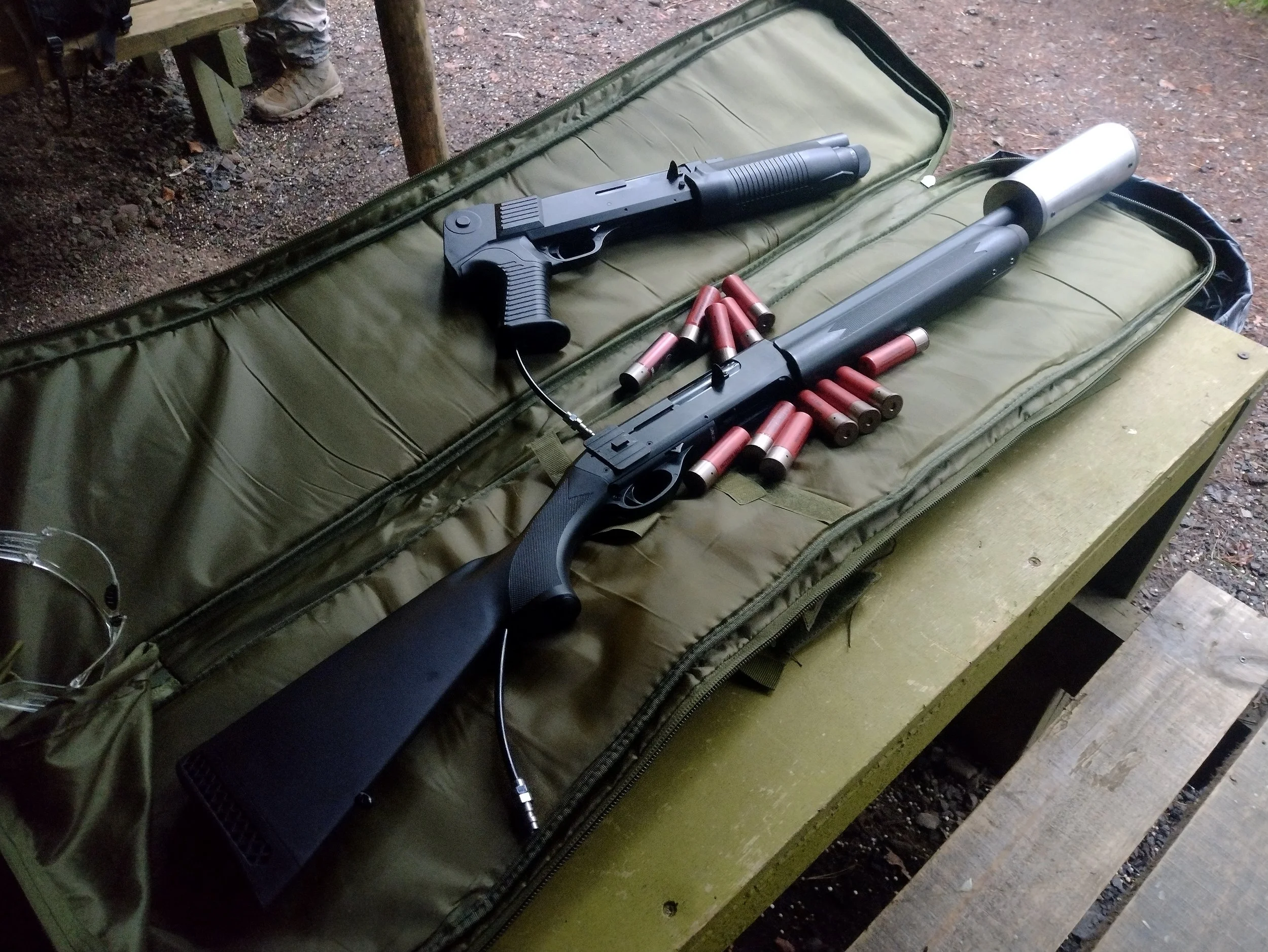 Game day with HPA semi-auto shotguns; the 'Super Stubby' and the Remington 11-87