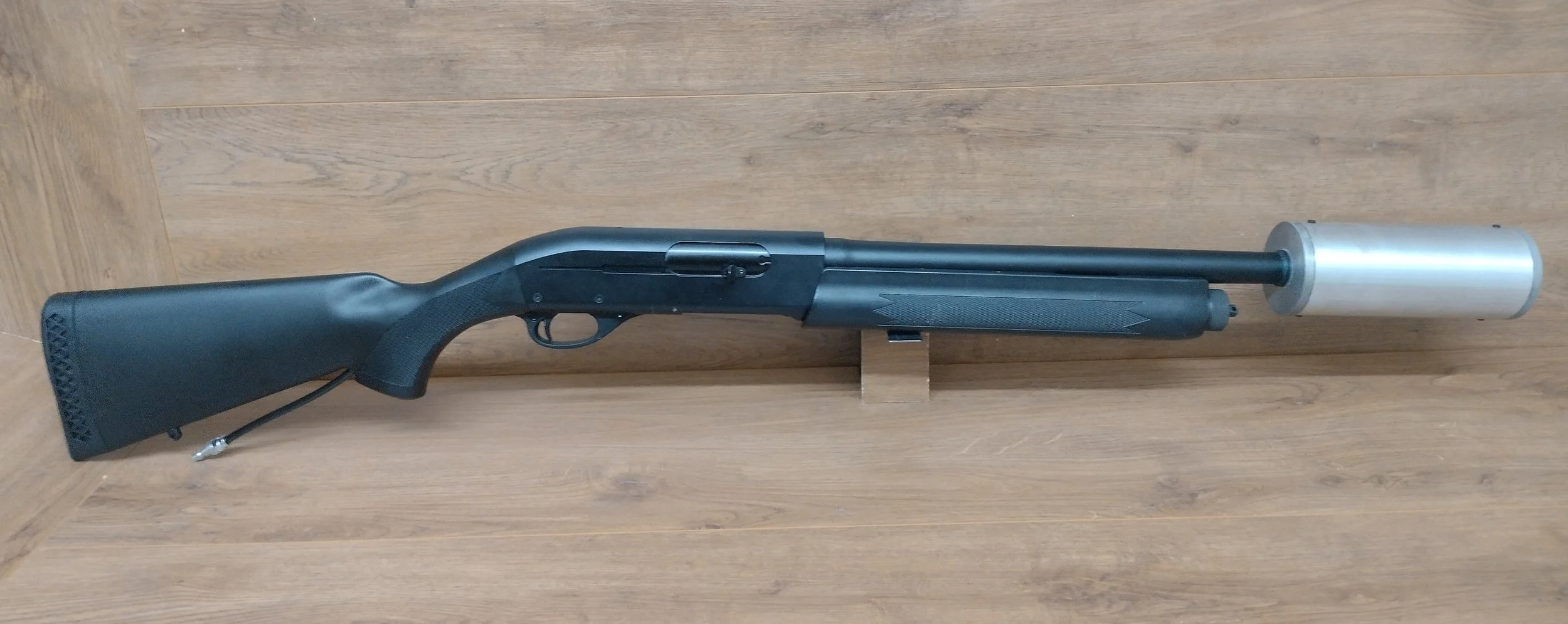 Remington 11-87 'No country for old men' HPA semi-auto tri-shot airsoft shotgun