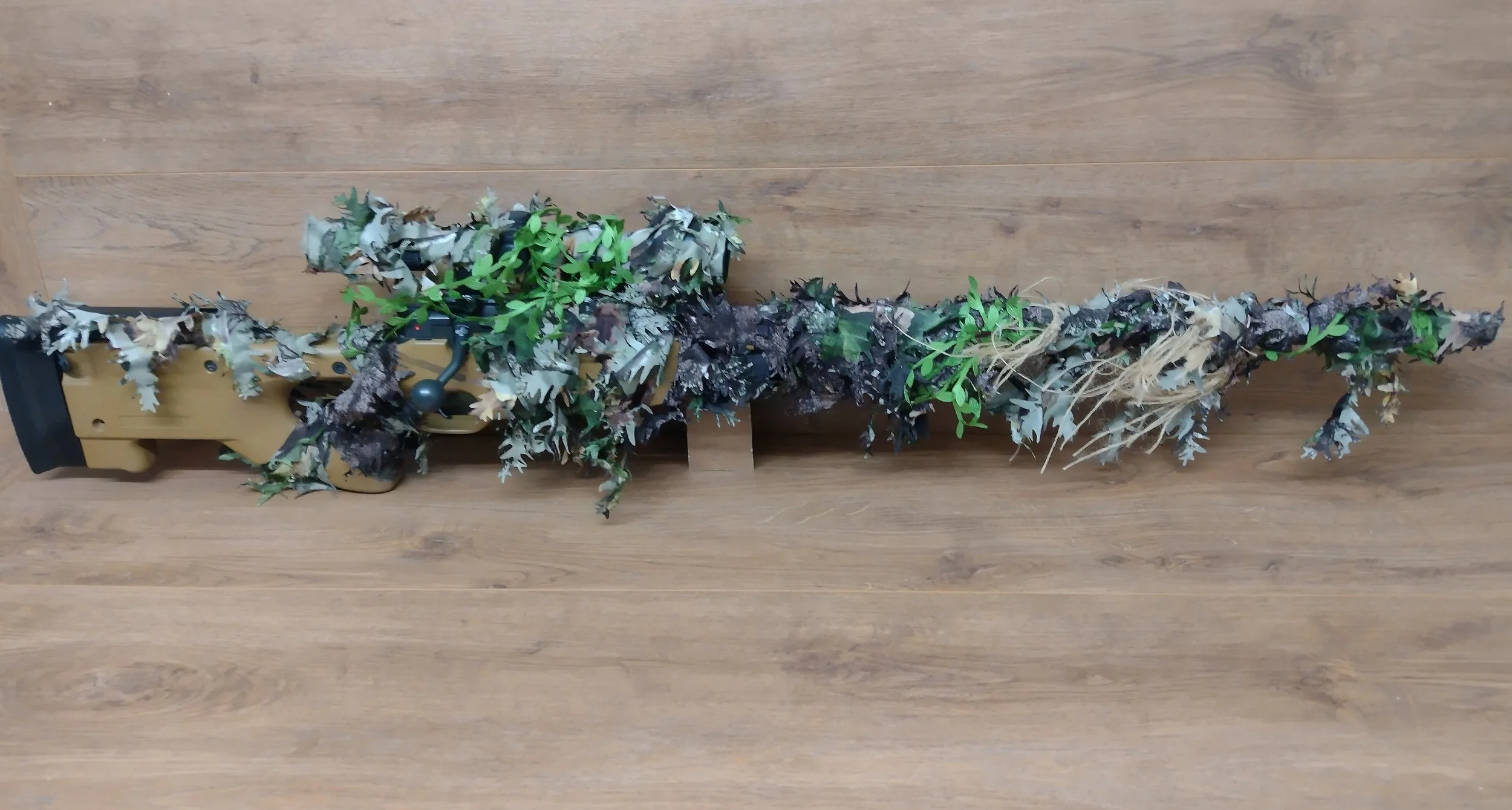 Ghillie HPA L96 bolt action sniper rifle