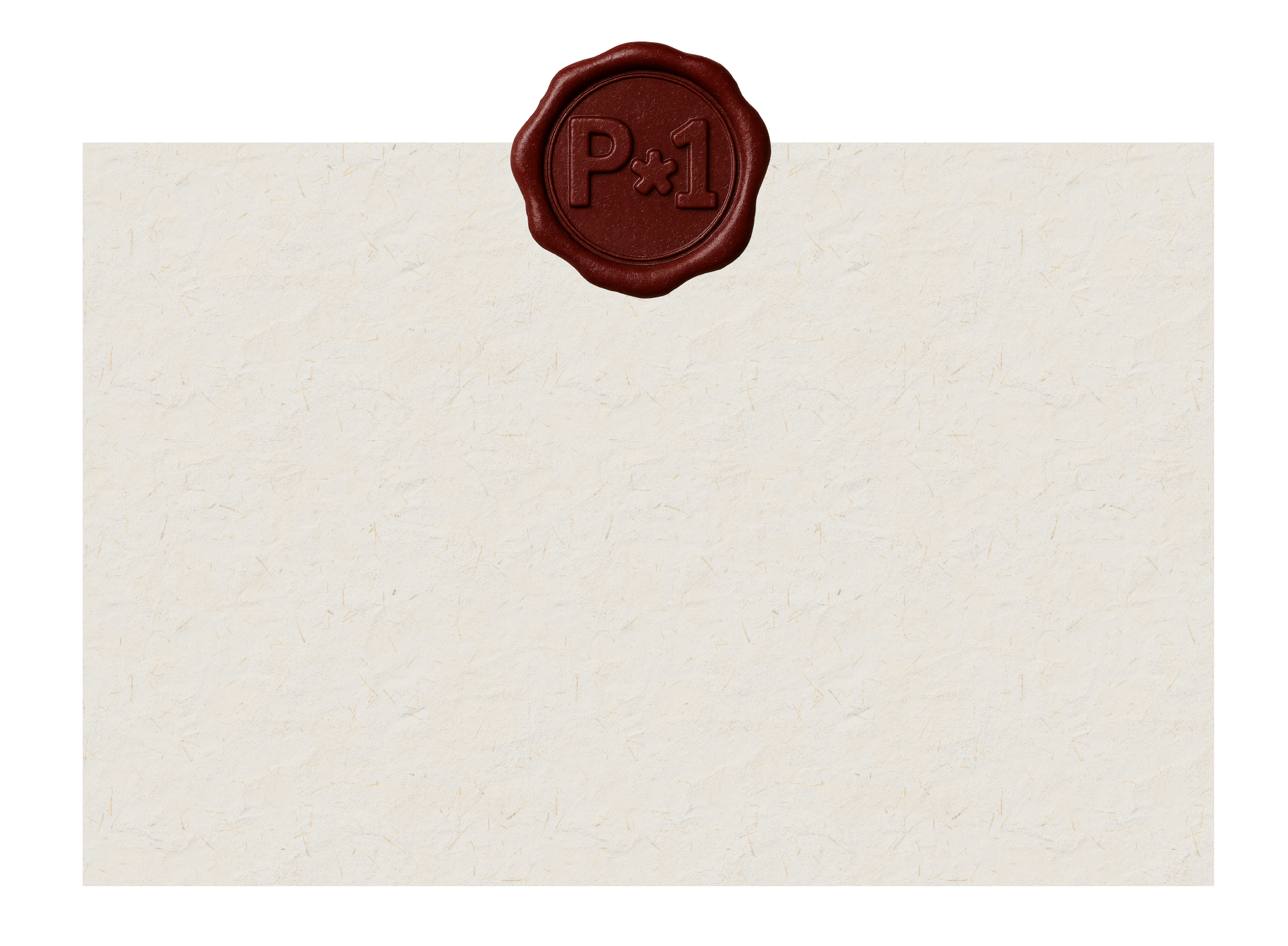 Et brev med forsegling i stamp