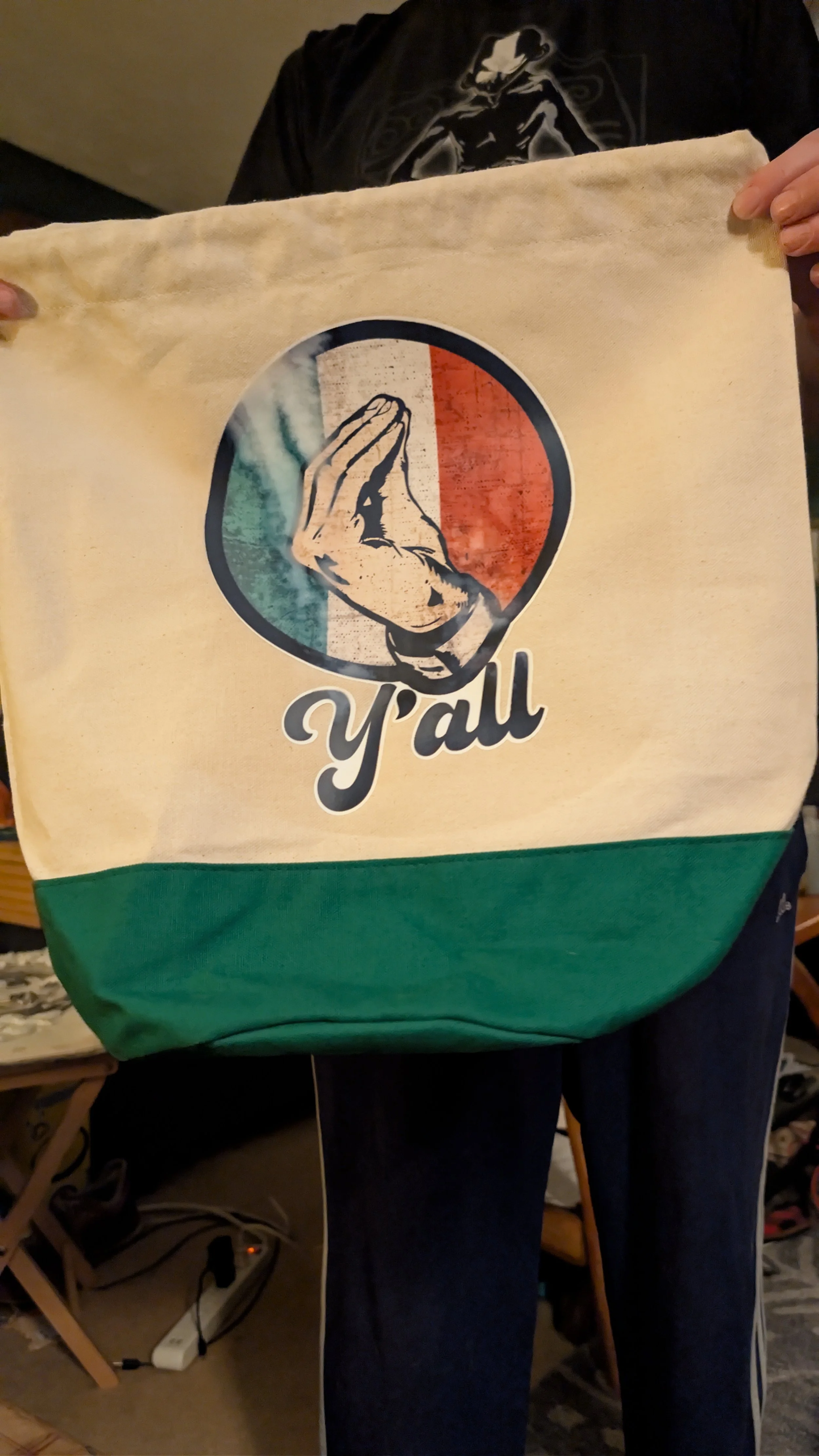 Custom Canvas Hicktalian Tote