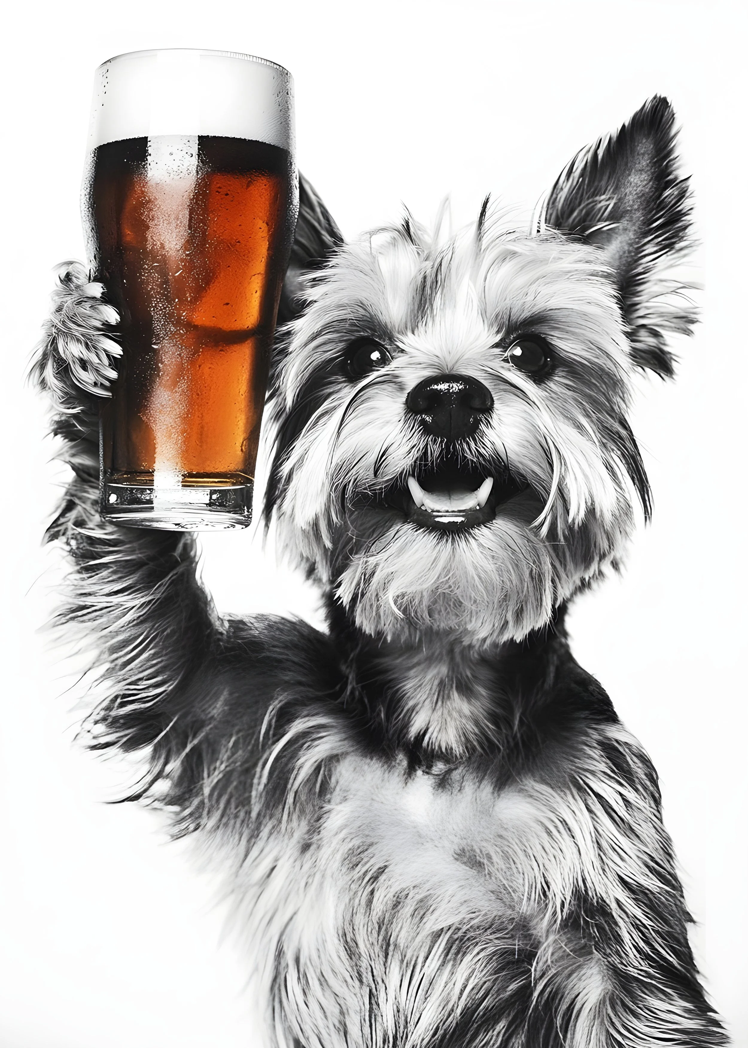 YorkshireTerrierDrinkingBeer-5by7.jpg