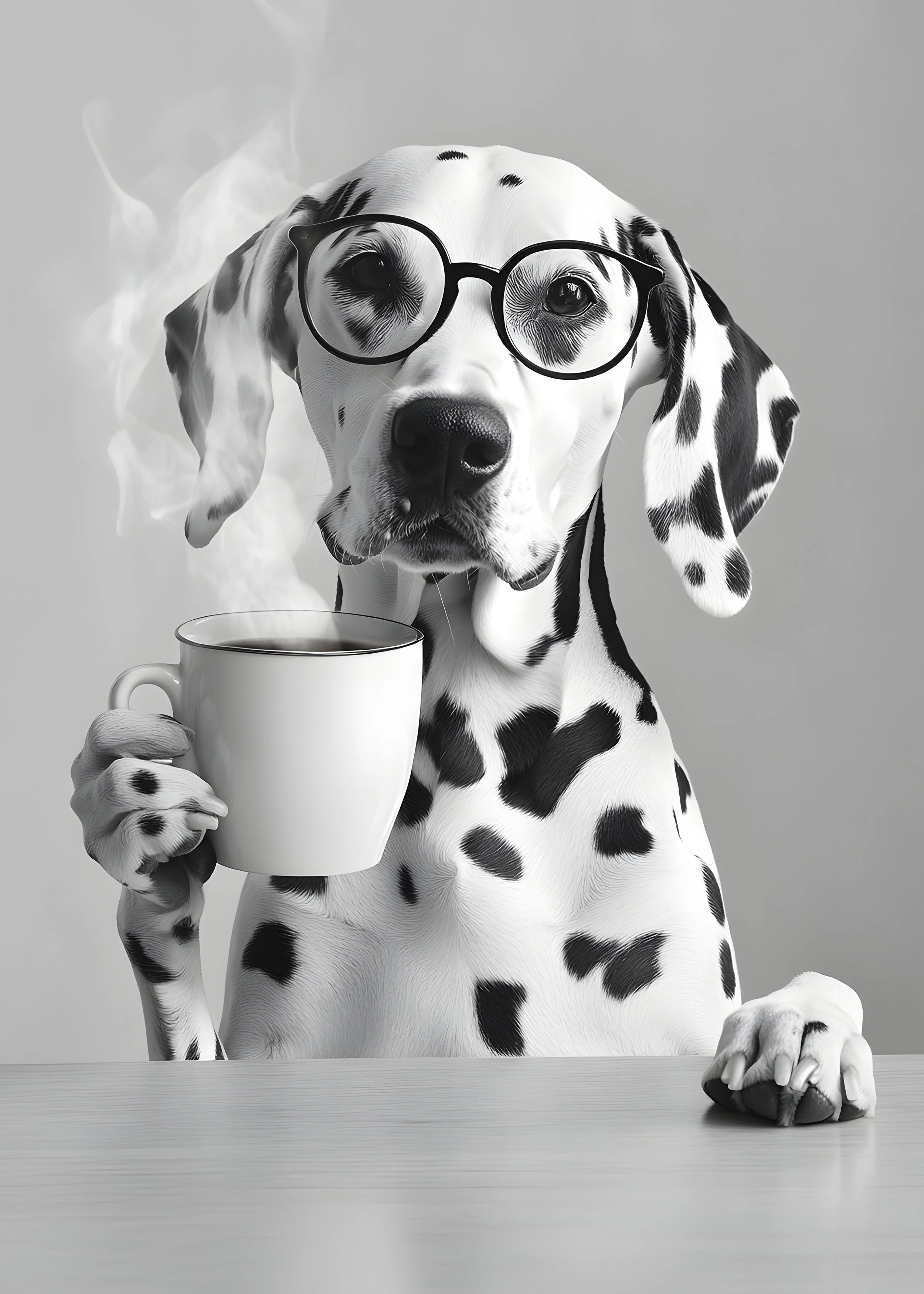DalmatianDrinkingCoffee-5by7.jpg
