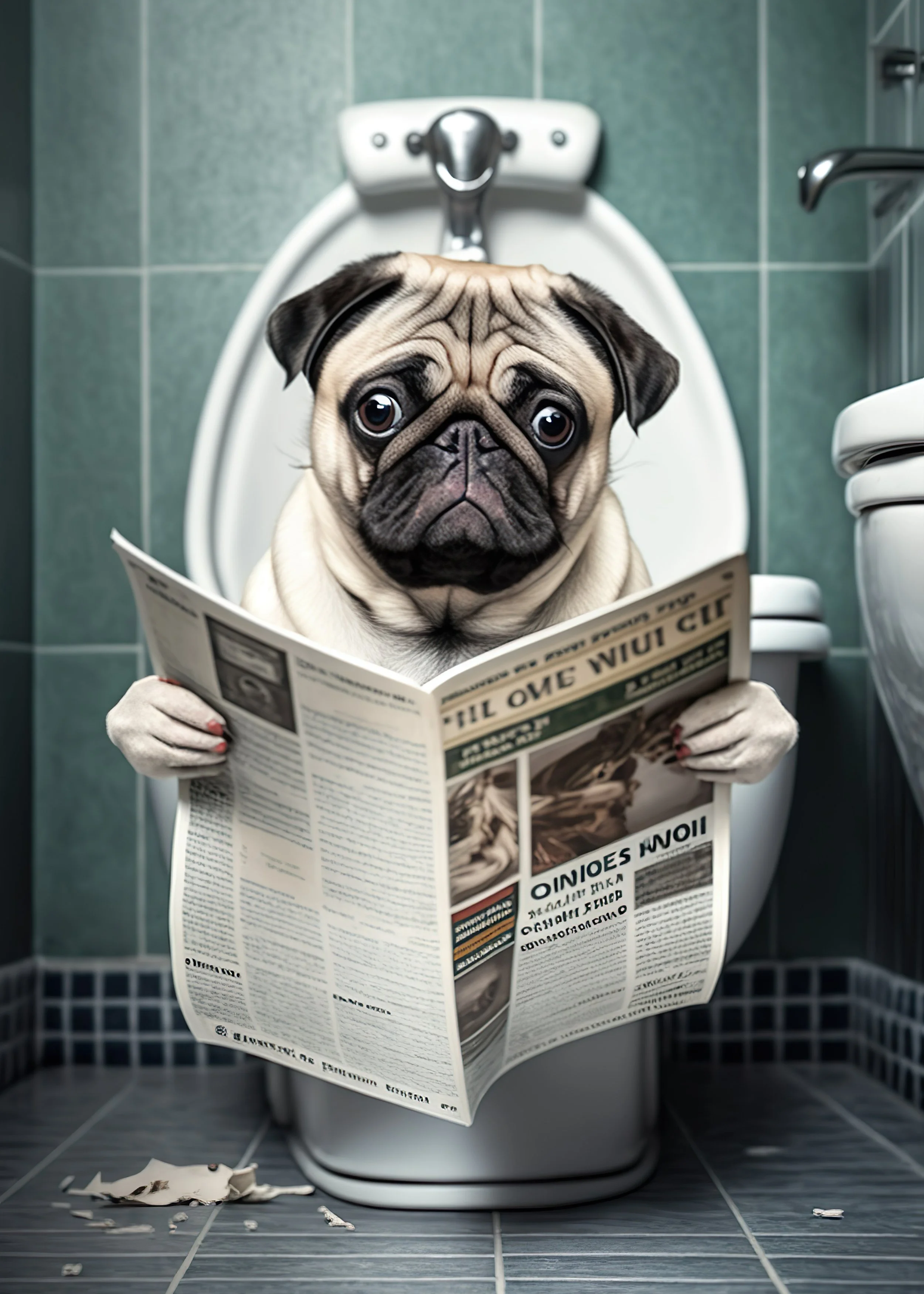 Pug on Toilet-2--5by7.jpg