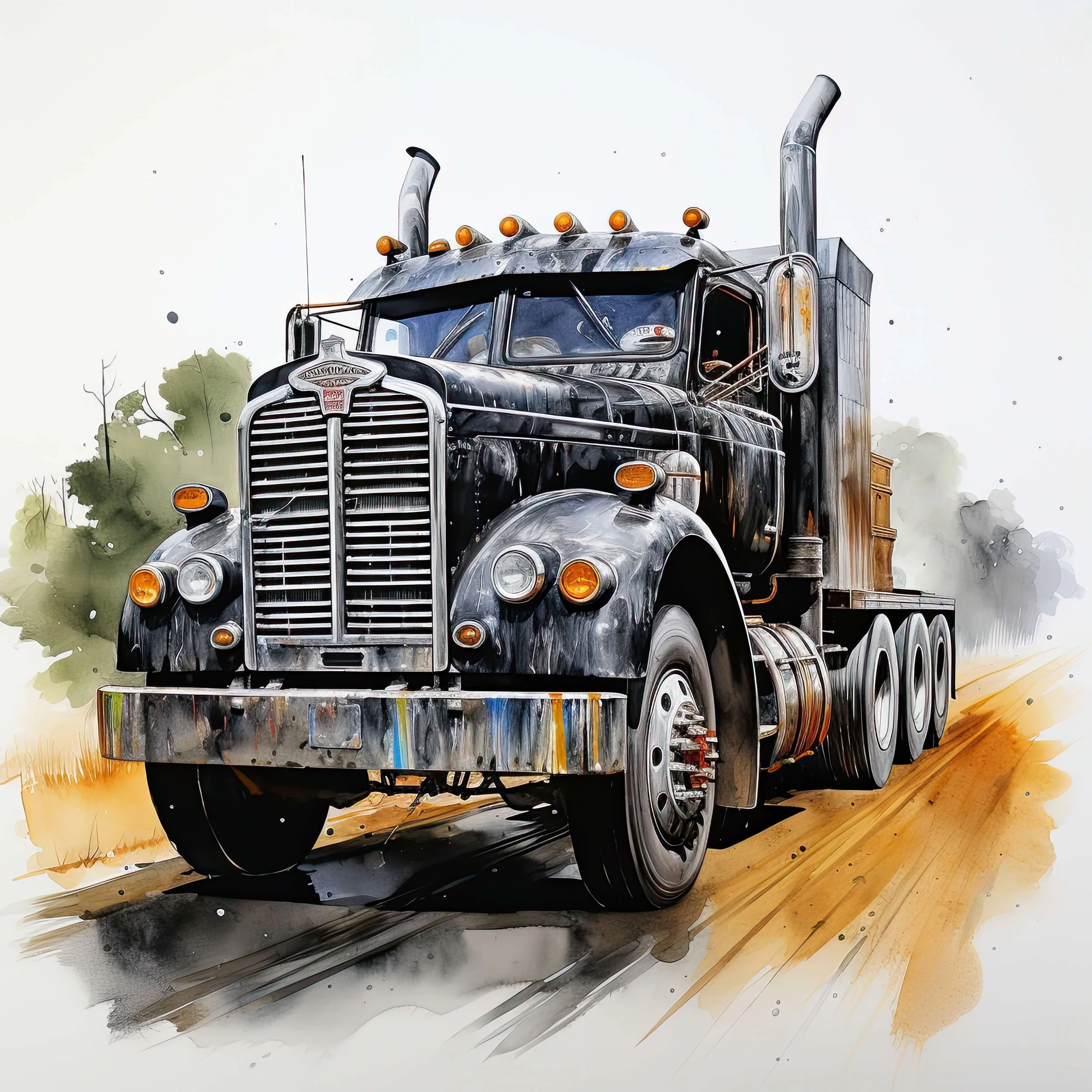 American Trucks Watercolour  Image 10