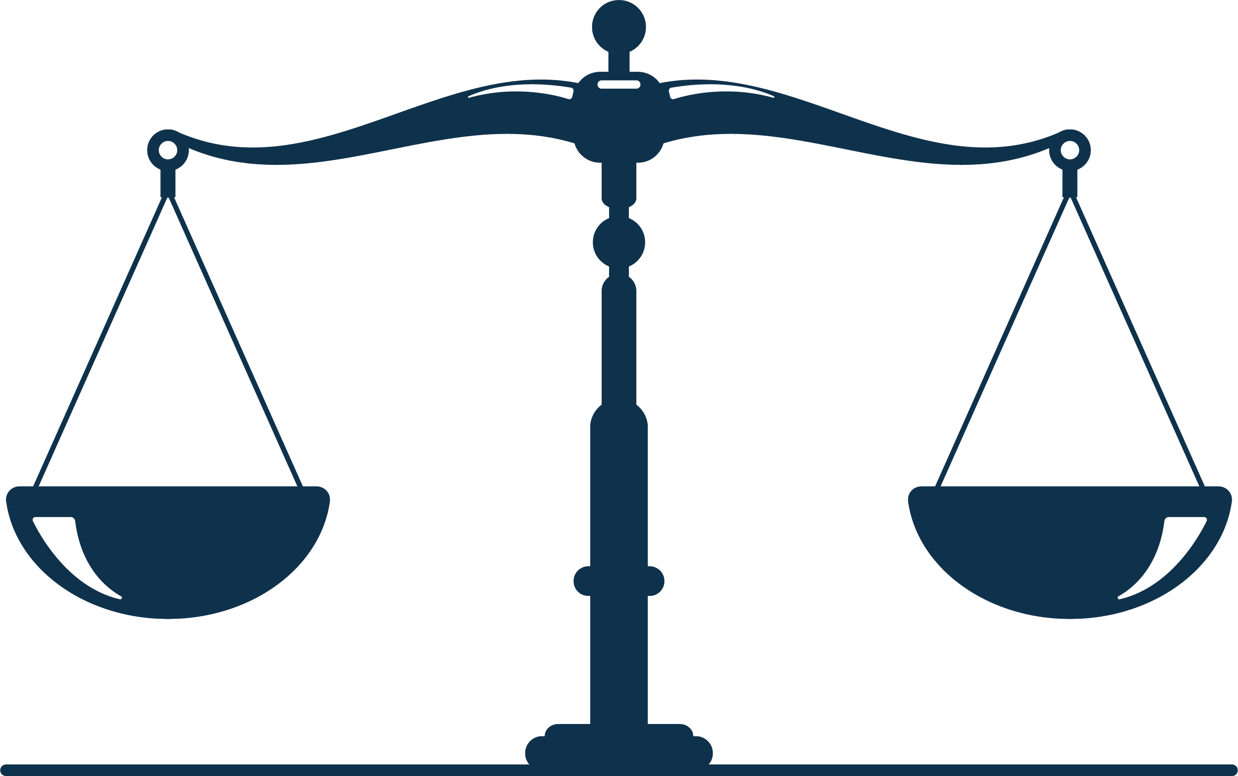 Illustration of balanced scales, symbolizing justice and fairness.