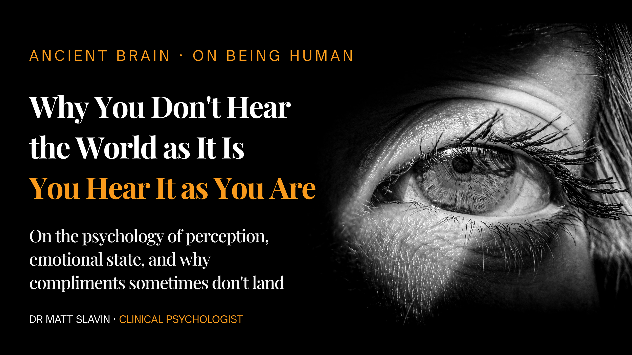 Why You Don’t Hear The World As It Is. You Hear the It As You Are 