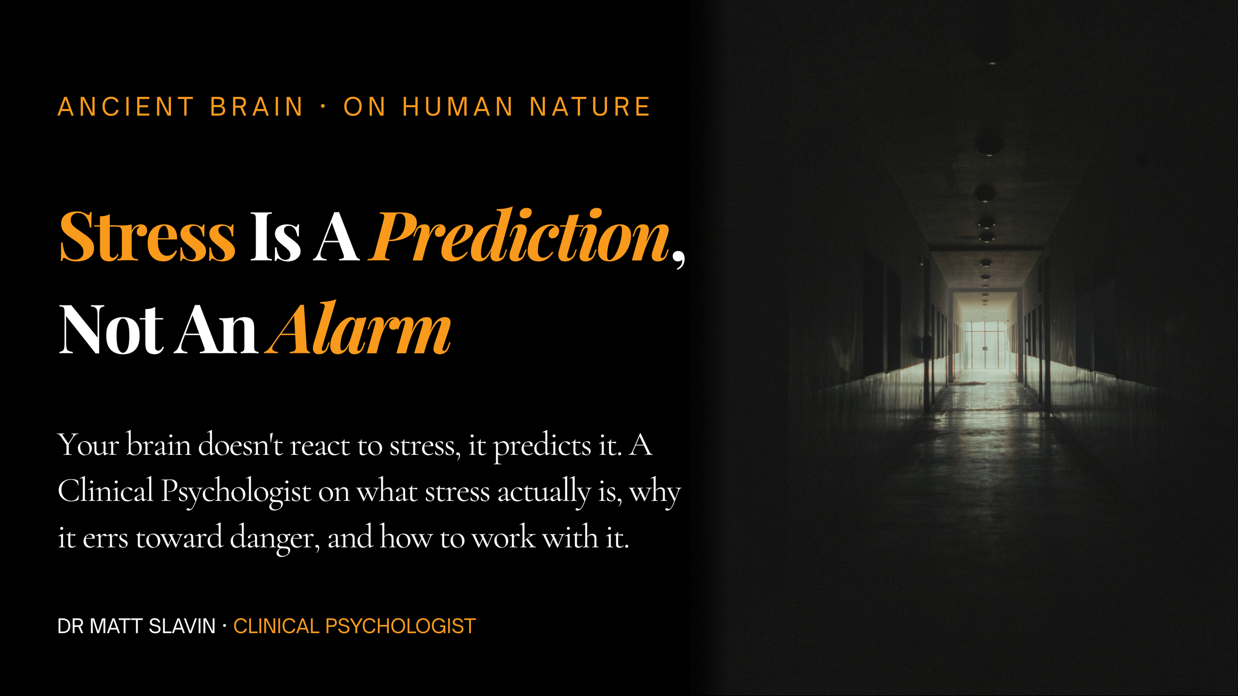 Stress Is A Prediction, Not An Alarm