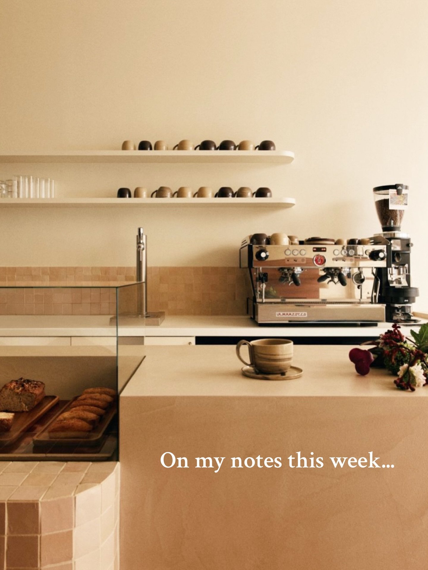 My notes app is a running archive of everything that stands out, saving for clients for the right moment!