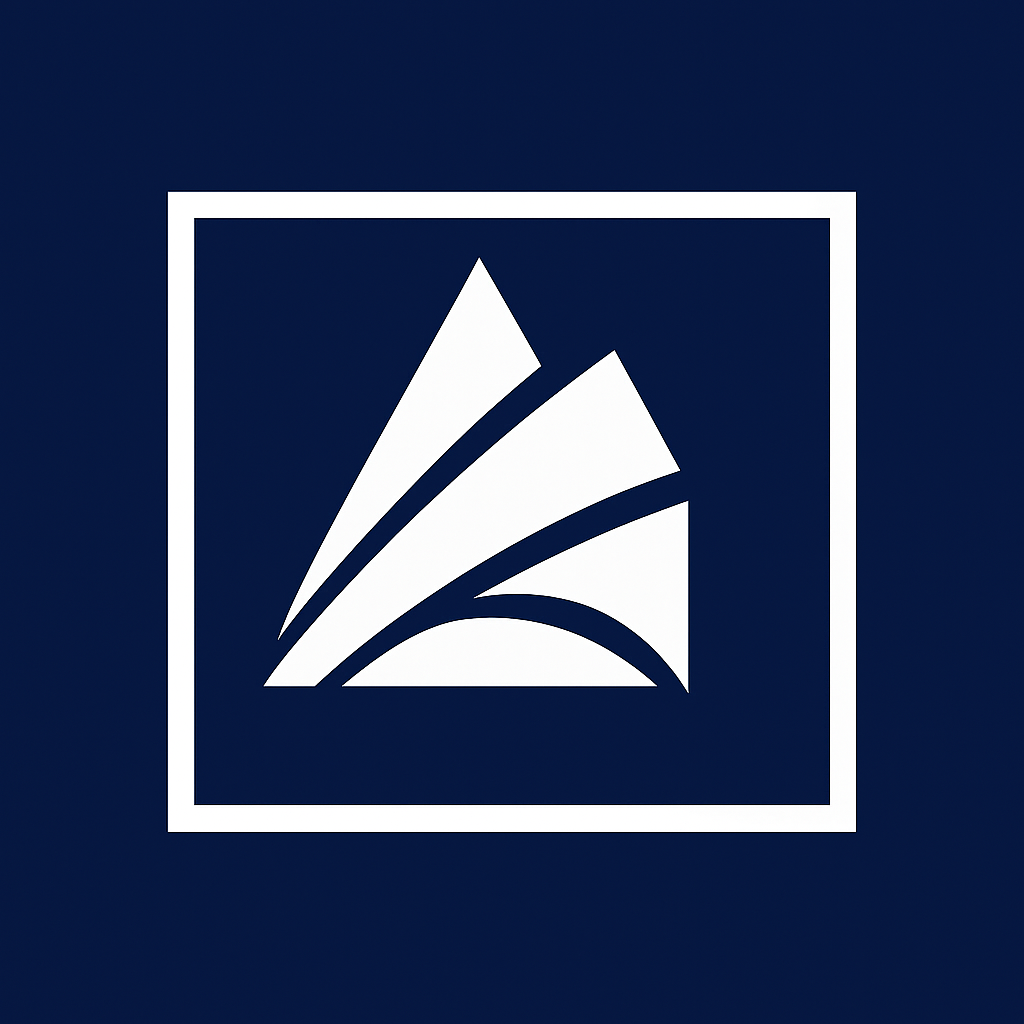 The logo of the United States Environmental Protection Agency in white on a dark blue background, featuring a stylized abstract design inside a square.