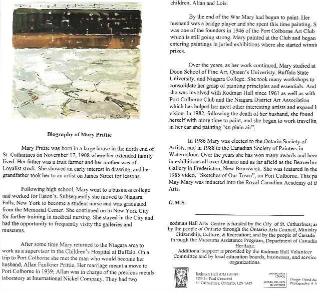 A watercolor painting of a boat docked at a harbor with buildings in the background.