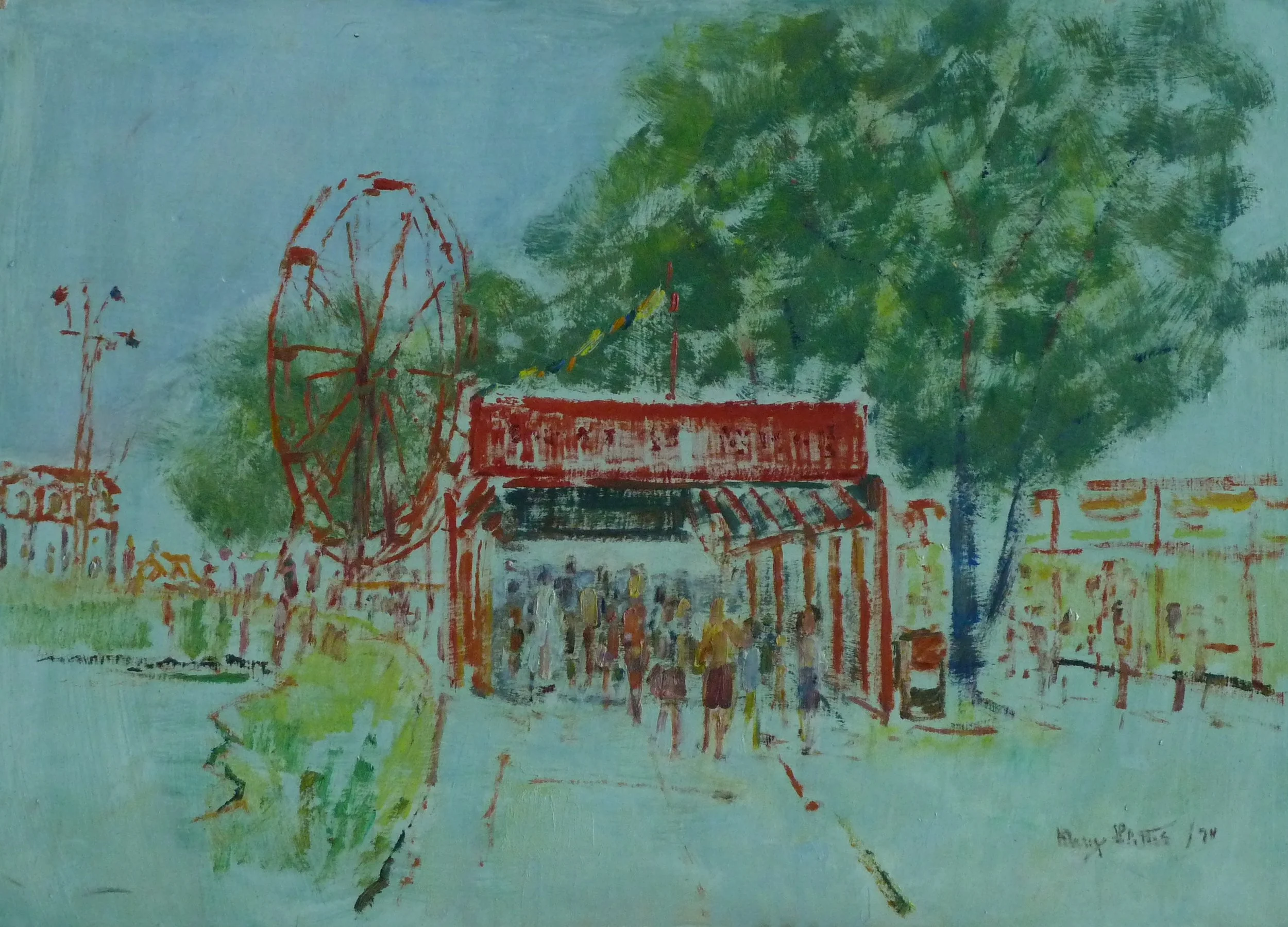 Crystal Beach - ferris wheel and entrance