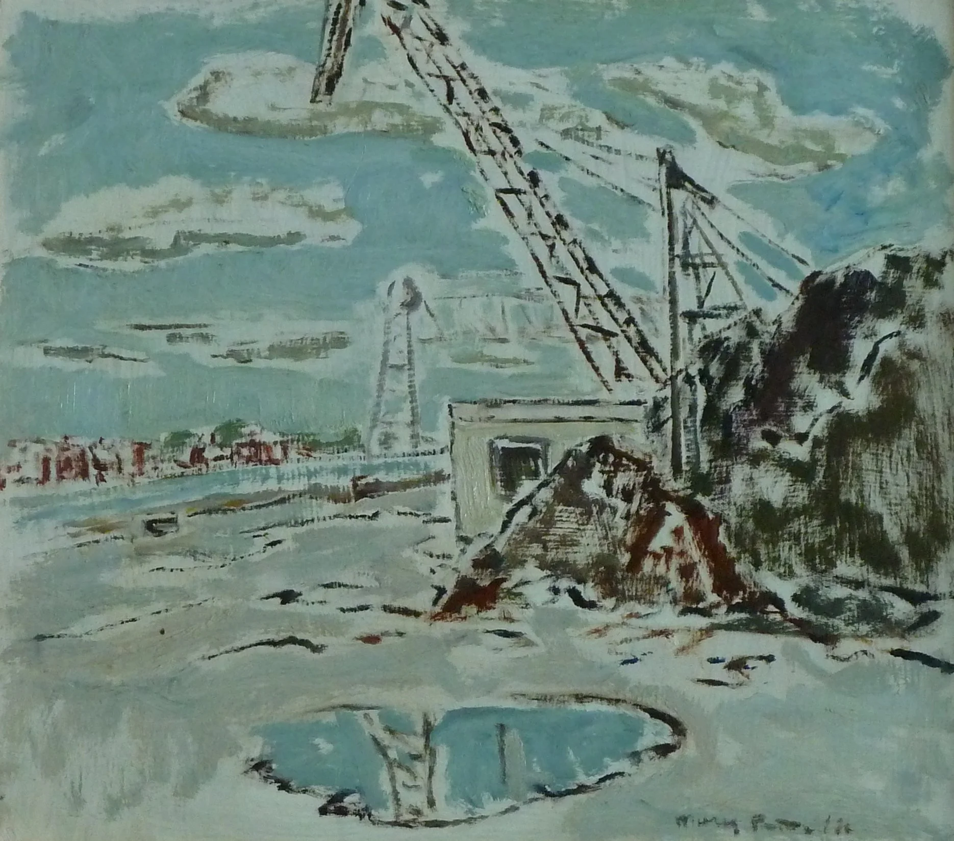 Coal Piles At Port Colborne