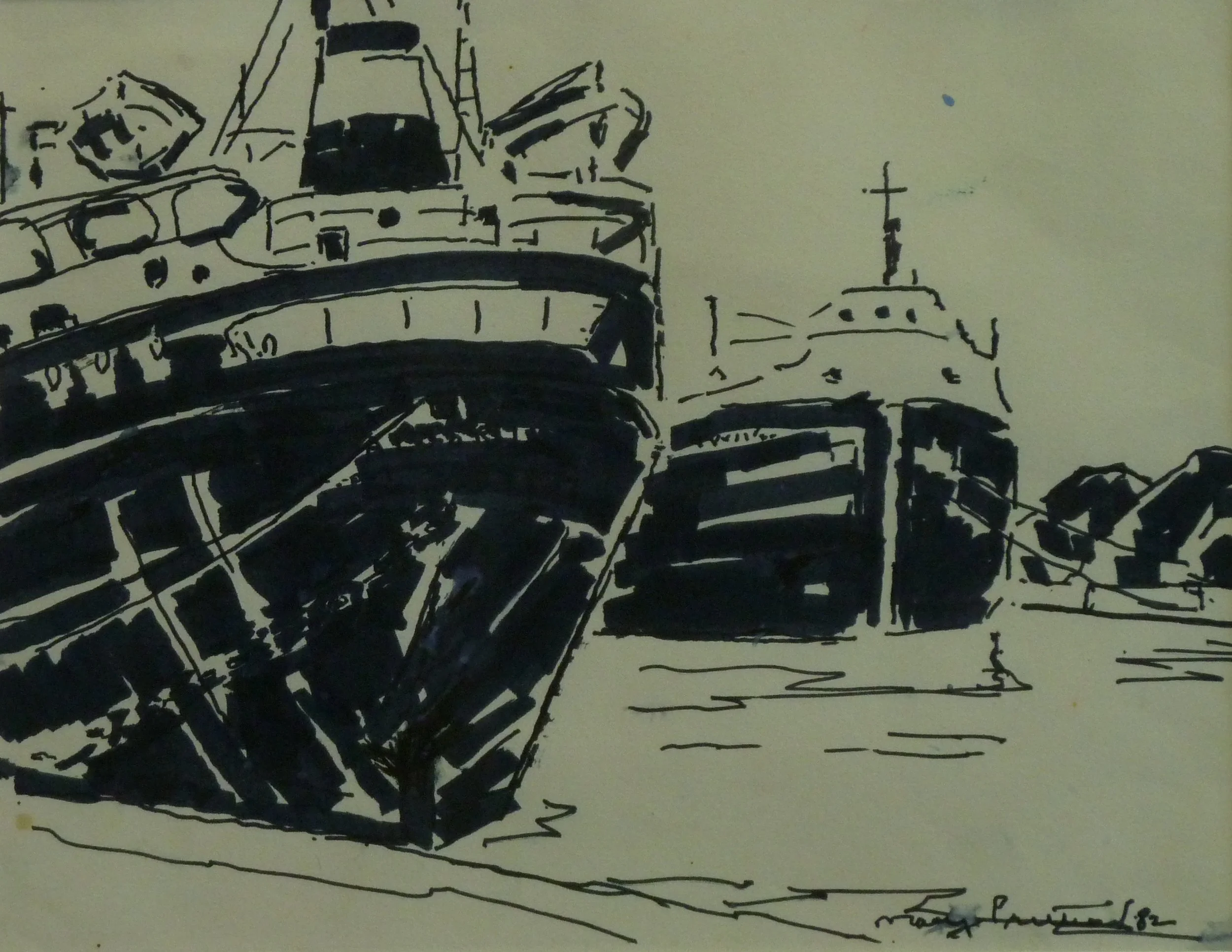Welland Canal Ships by Mary Prittie