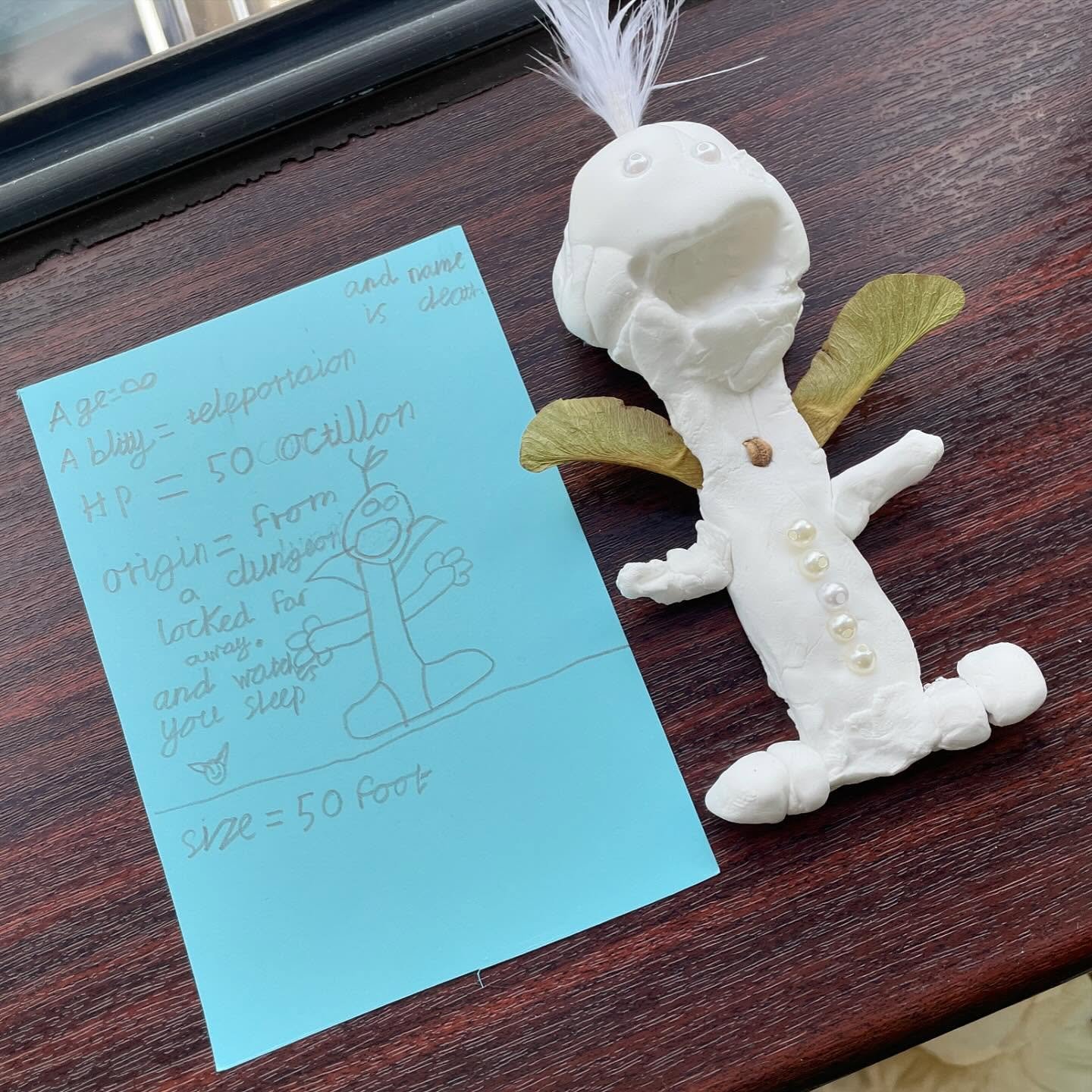 Making precious creatures and throwing them from a height. Highly recommend ✨
St Jameses 4th &amp; 5th classes 🎈
.
#artistinresidence #creativityintheclassroom