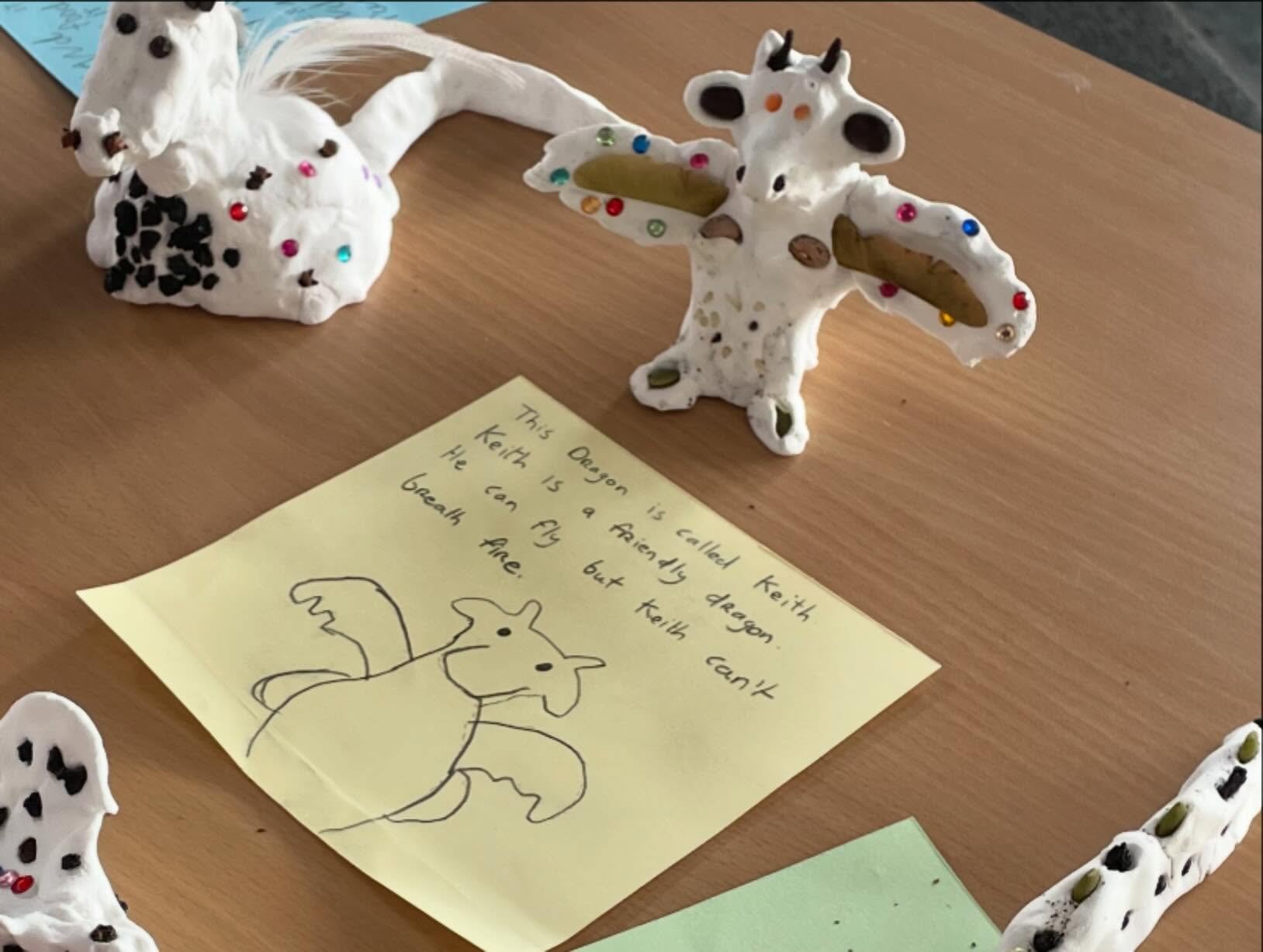A weekend of making dragons @thearkdublin and watching Mister Roger&rsquo;s Neighbourhood at home.
✨💎
My favourite part of the workshops were seeing what little curated selections the kids made from the dragon apothecary &hellip; lava rocks, sea she