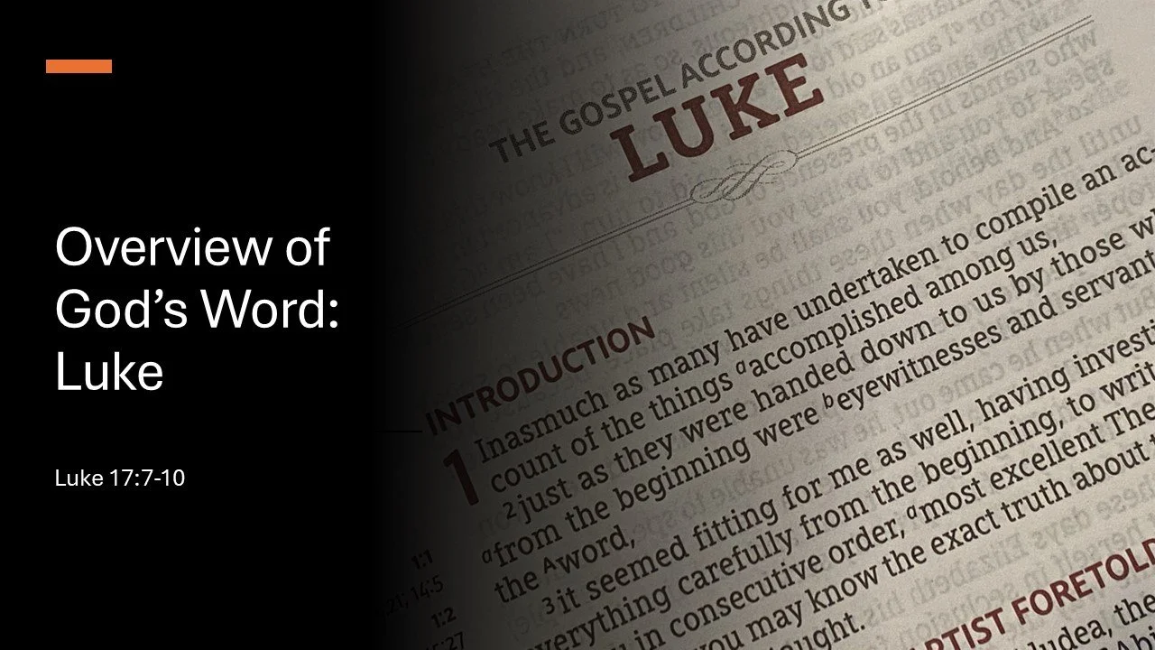 Overview of God’s Word: Luke