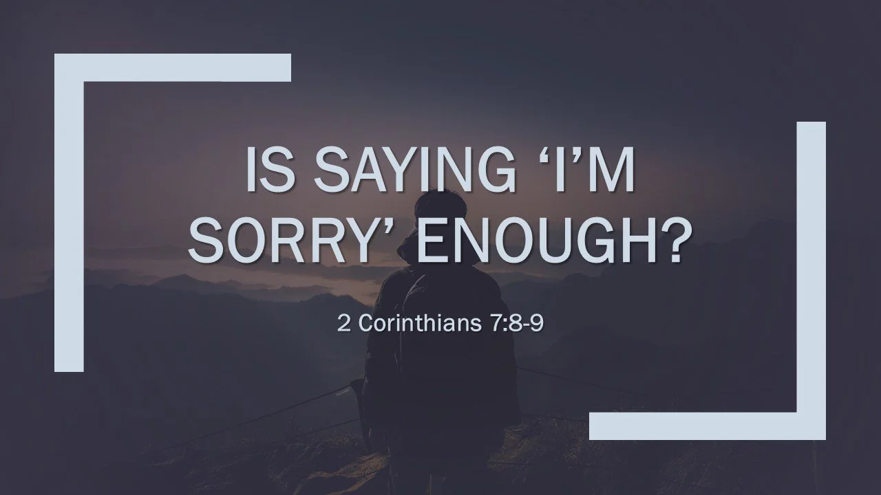Is Saying ‘I’m Sorry’ Enough?