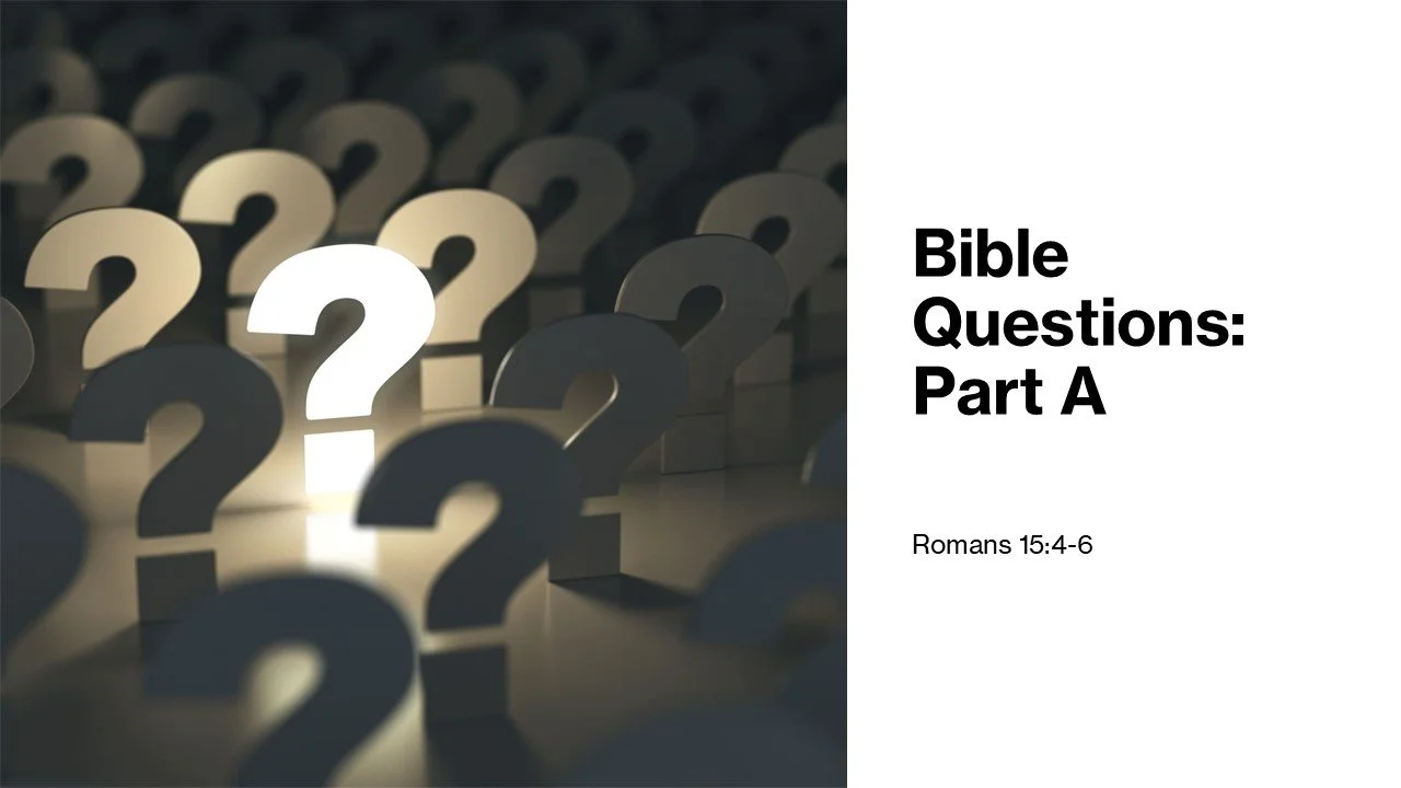 Bible Questions-Part A