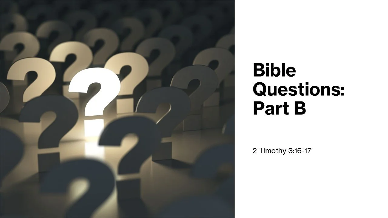 Bible Questions Part B