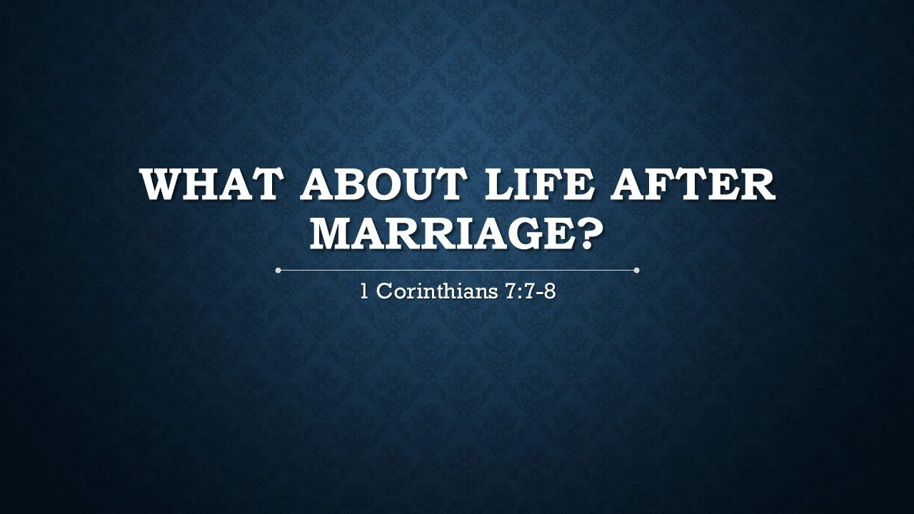 What About Life After Marriage?