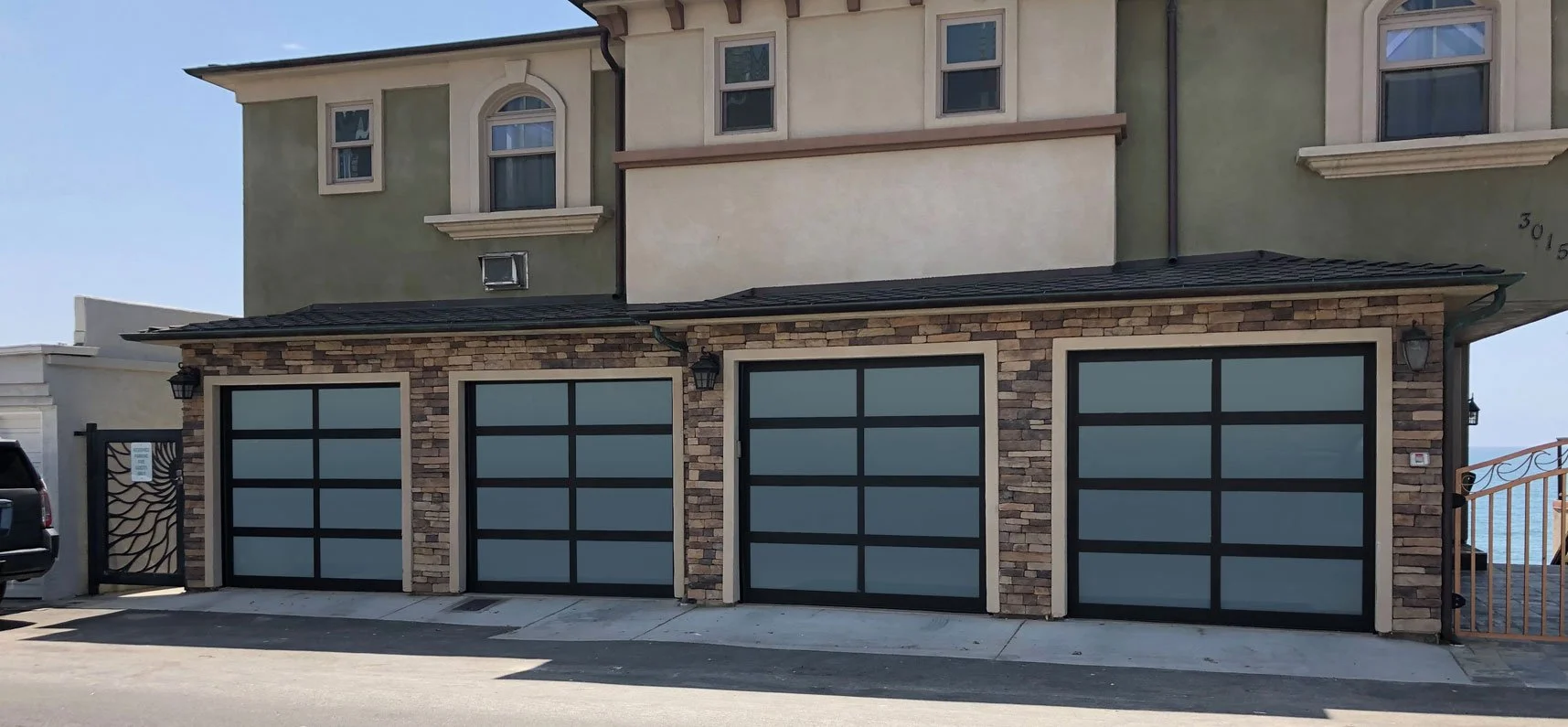 Four Full View Garage Doors