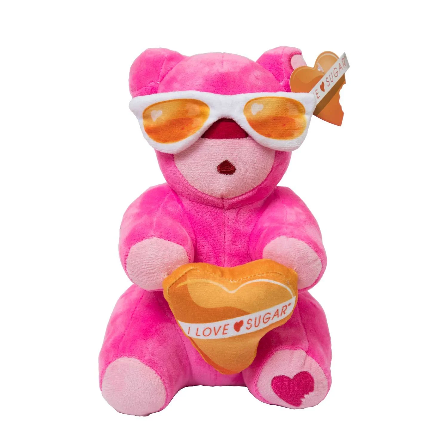 Pink Gummy Plush Bear