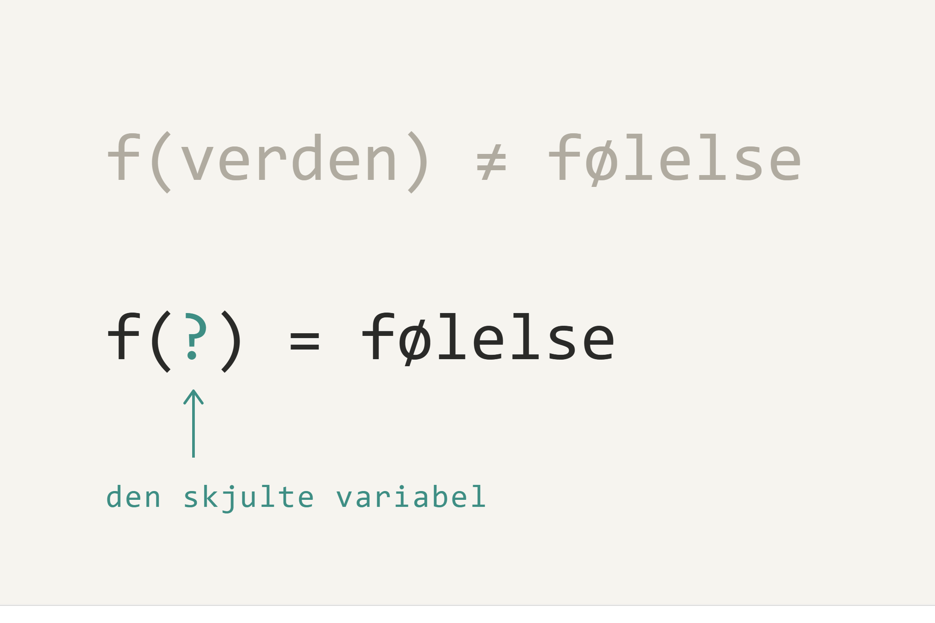 Den skjulte variabel i arbejdslivet
