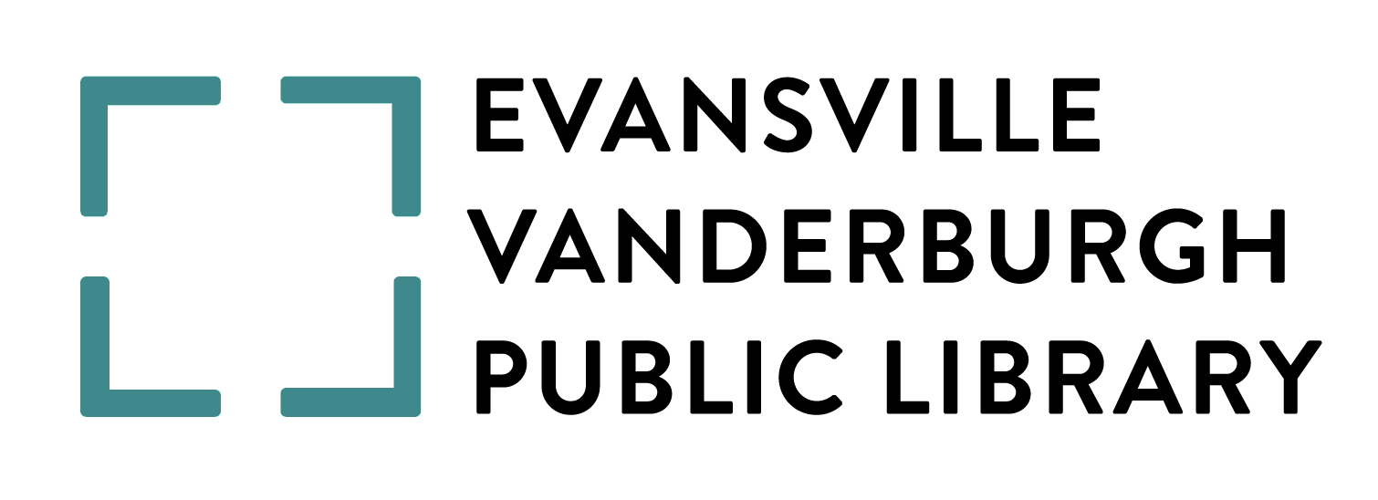 Evansville Vanderburgh Public Library Logo black font