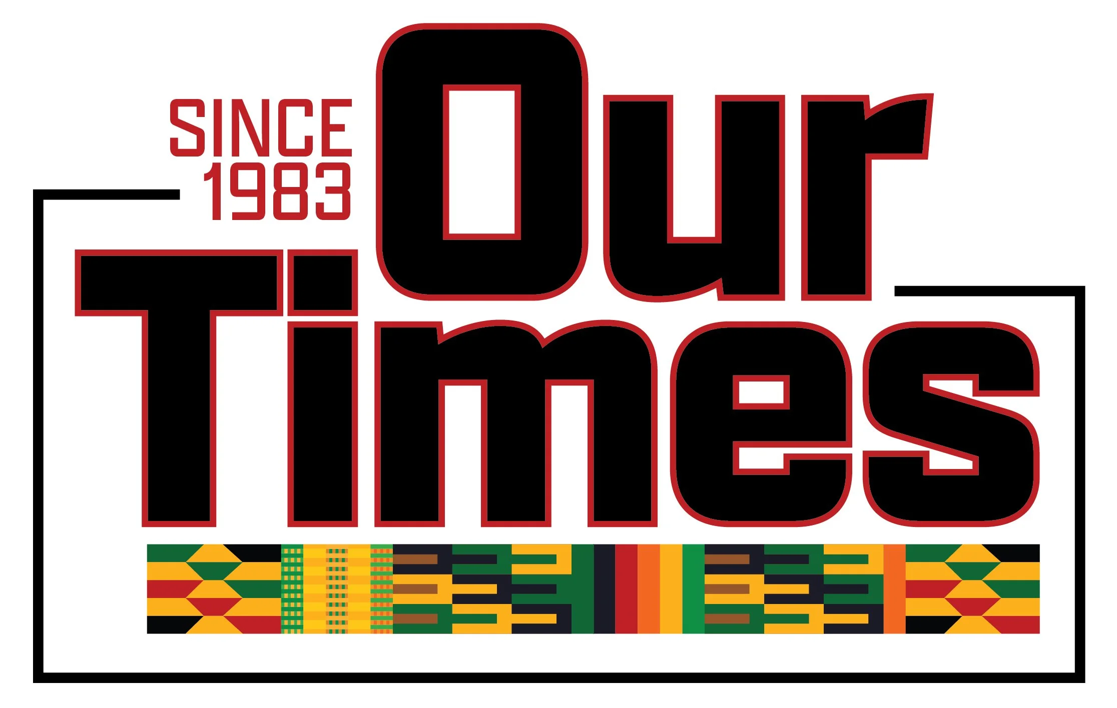 Our Times News Evansville Indiana. Black font