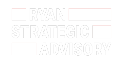 Black background with white text displaying 'RYAN STRATEGIC ADVISORY'
