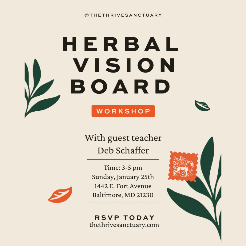 Herbal Vision Board with Guest Teacher Deb Schaffer