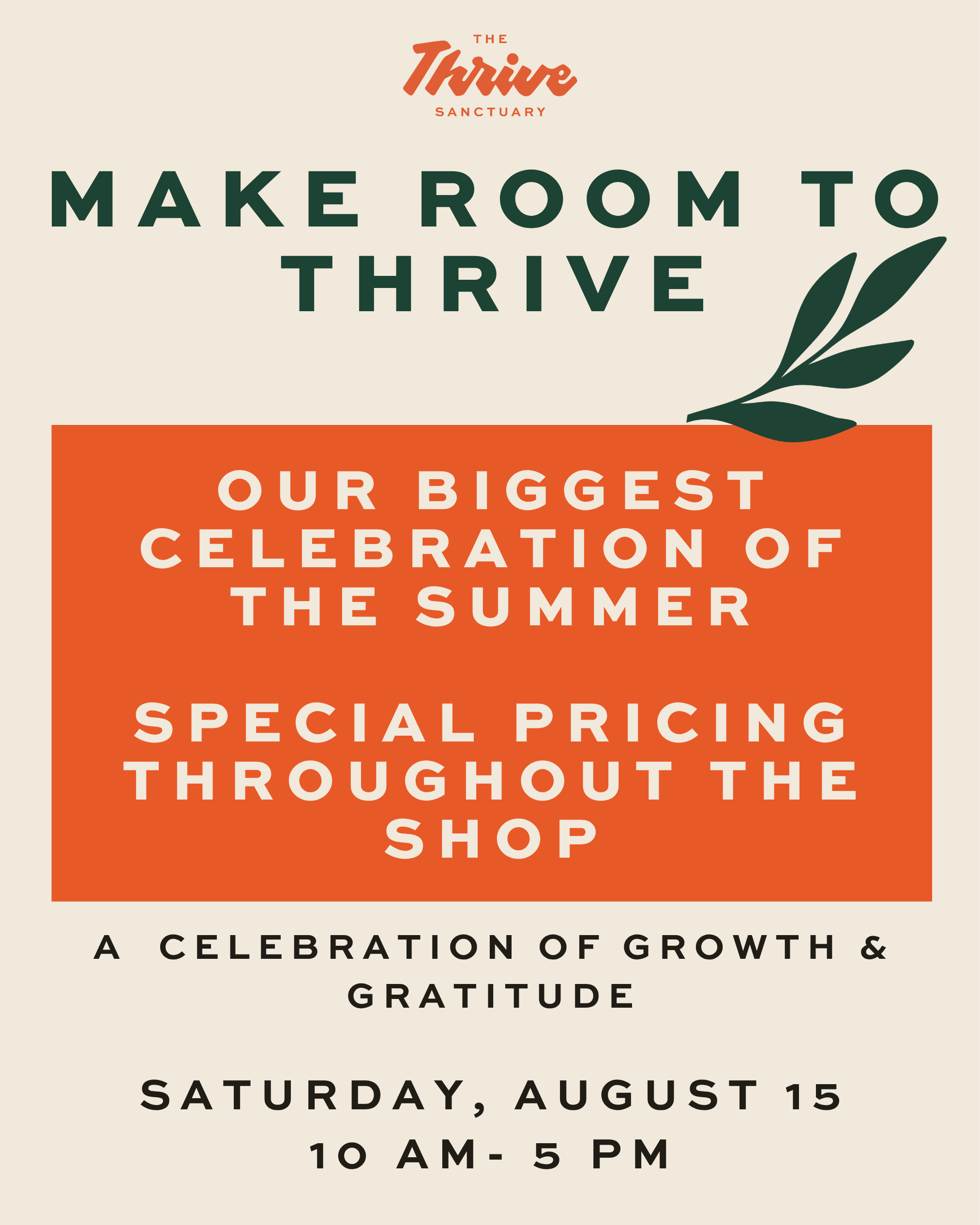 Save the date: Make Room to Thrive