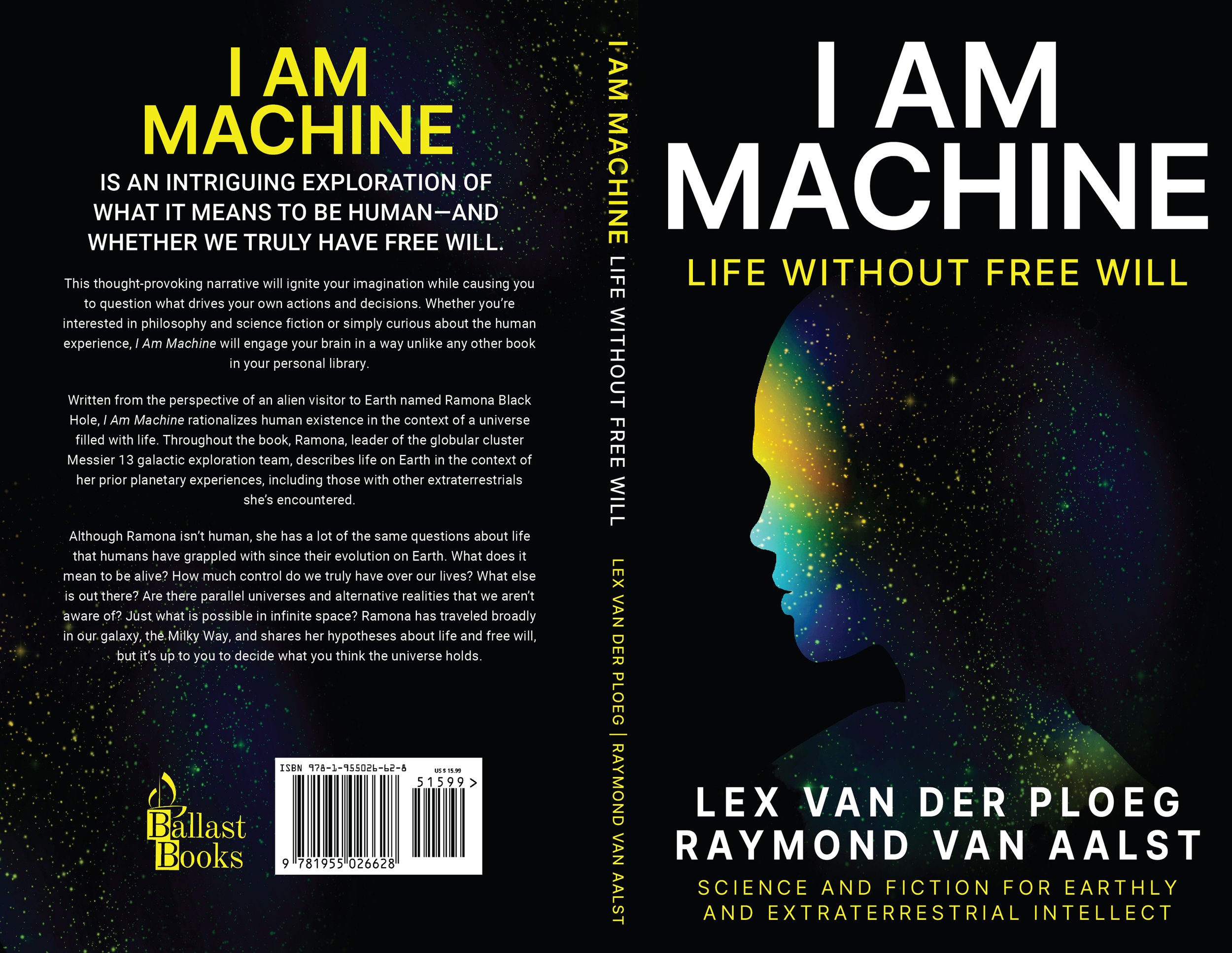 Front and back of I Am Machine cover