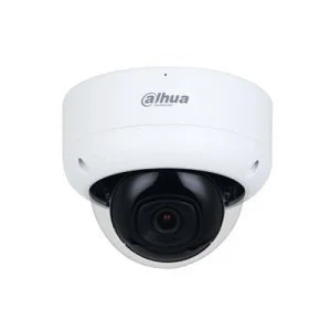 Compact 4MP dome camera with vandal-resistant housing (IK10), excellent low-light clarity, motion detection and remote monitoring via mobile app.