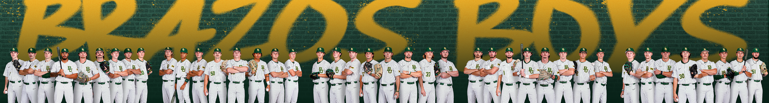 Baylor Baseball Brazos Boys 5 Poster Set - March 2025