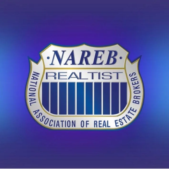 Logo of the National Association of Real Estate Brokers (NAREB) with a blue gradient background.