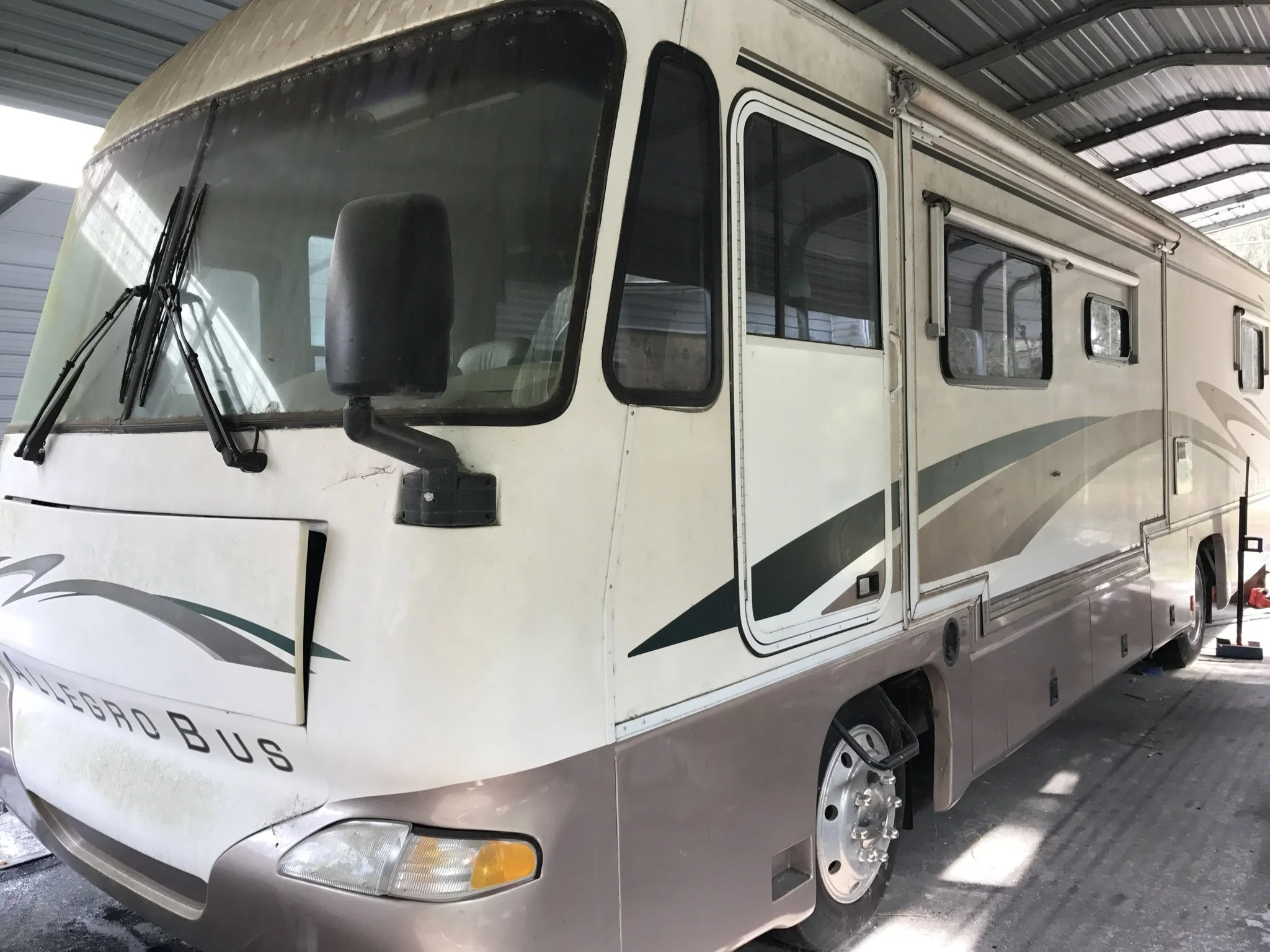 WE PURCHASED THIS RV THAT HAS NOT  BEEN USED IN 7 YEARS 