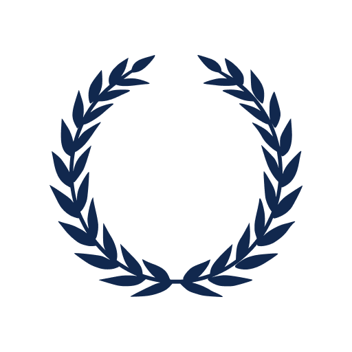 Laurel wreath logo with the text "Official Partner" underneath.