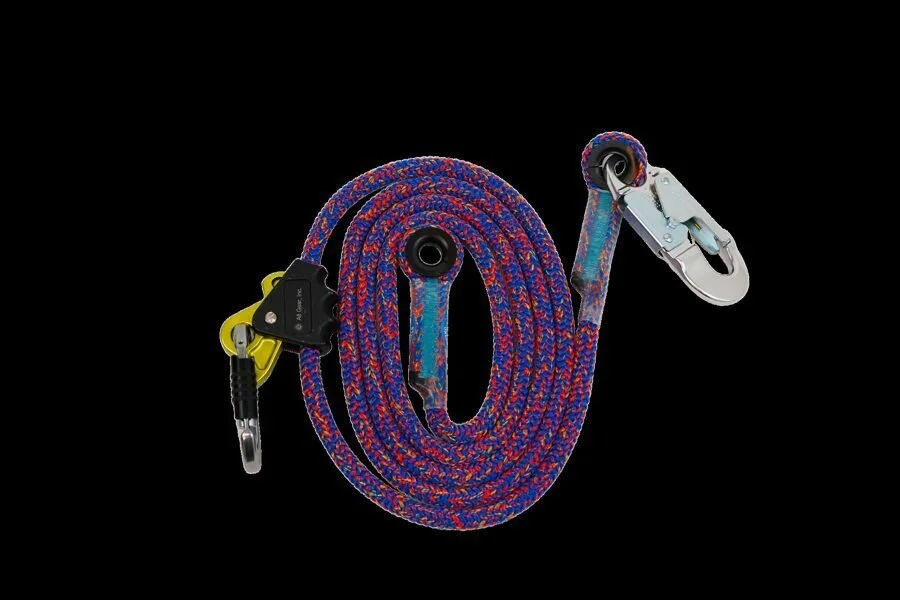 1/2" X 12' BAZOOKA POSITIONING LANYARDS W/ROPE GRAB