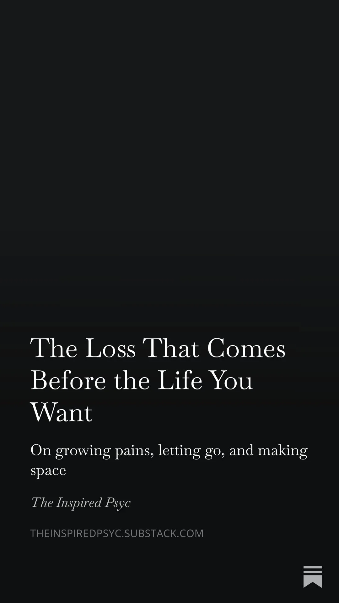The Loss That Comes Before the Life You Want