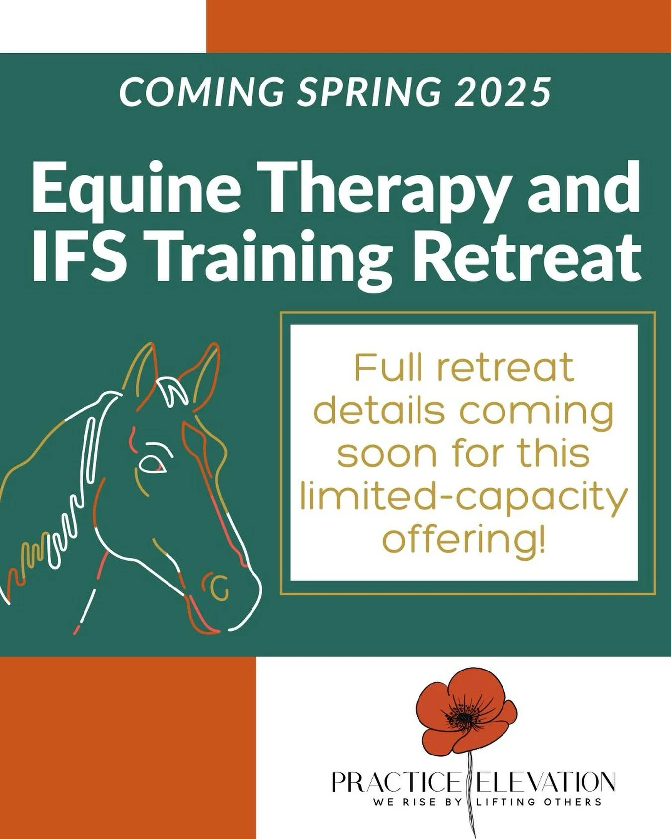 🌿Something special is galloping your way&hellip;

Our upcoming IFS and equine therapy training retreat is designed to create a hands-on, interactive way to elevate your therapy practice and a chance to engage with peers who lift each other up 💛

St