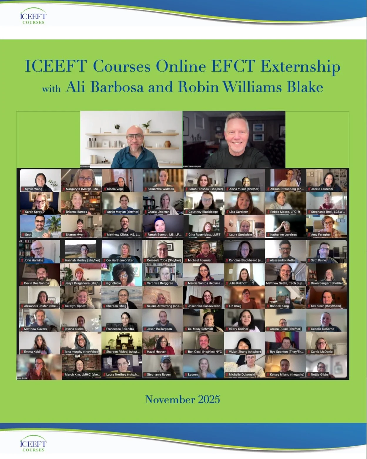 EFT is built on connection and so is strong clinical work
Therapists who learn together, rise together 💛

#therapists #trainingtherapist #eftpractitioner #therapistsconnect #therapistrisebyliftingeachother