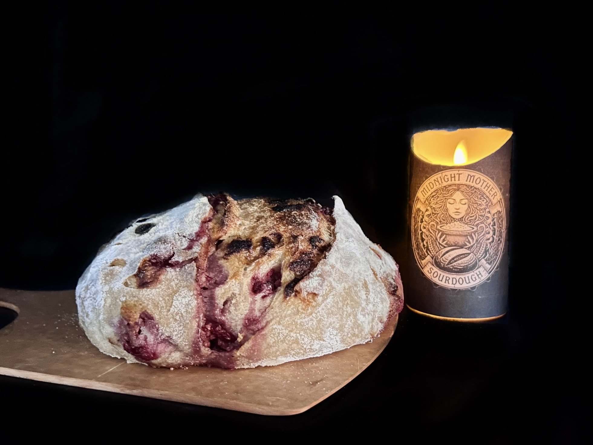 Raspberry White Chocolate Sourdough