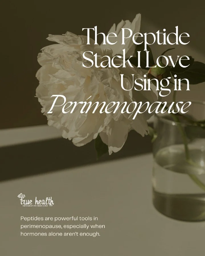 What if perimenopause care focused on more than just symptom management?

In clinical practice, comprehensive approaches often address the underlying signaling systems, not just hormone levels.

This is where peptide therapy enters the conversation.
