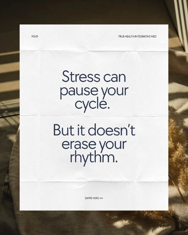 Your body&rsquo;s cycle is an intelligent feedback system. It's one that reflects how safe, nourished, and supported you feel.

After prolonged stress, missed or erratic periods are your physiology&rsquo;s way of saying,
&ldquo;Let&rsquo;s pause unti