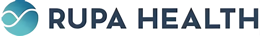 Banner with the text 'RUPA HEALTH' and a stethoscope icon.