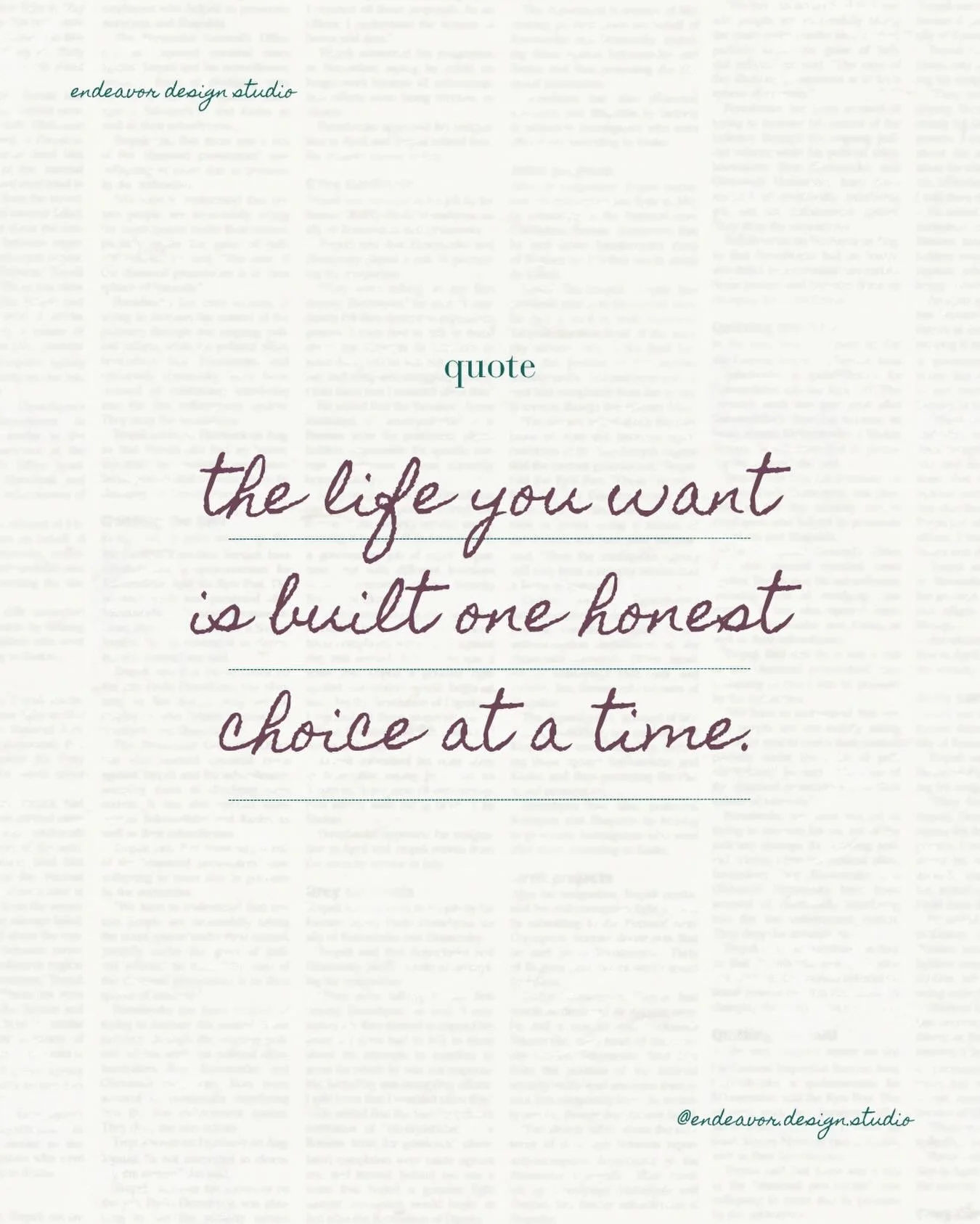 Sometimes alignment isn&rsquo;t a big, sweeping moment.
It&rsquo;s the small, quiet decisions we make every day. 
To pause, to notice, to choose what feels true.

A reminder if you&rsquo;re in a season of rethinking, rebuilding, or returning to yours