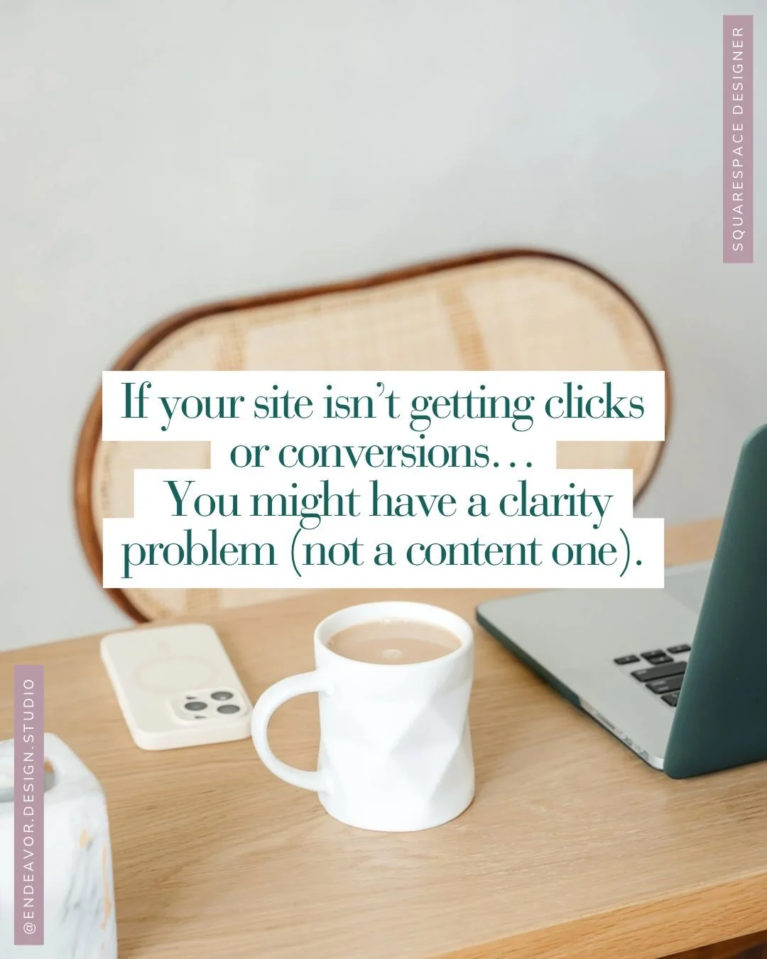 Here&rsquo;s something I say often in client calls:
&ldquo;It&rsquo;s not just about what&rsquo;s on the page, it&rsquo;s how people move through it.&rdquo;

If your site looks good but isn&rsquo;t doing much, it could be a clarity issue, not a conte